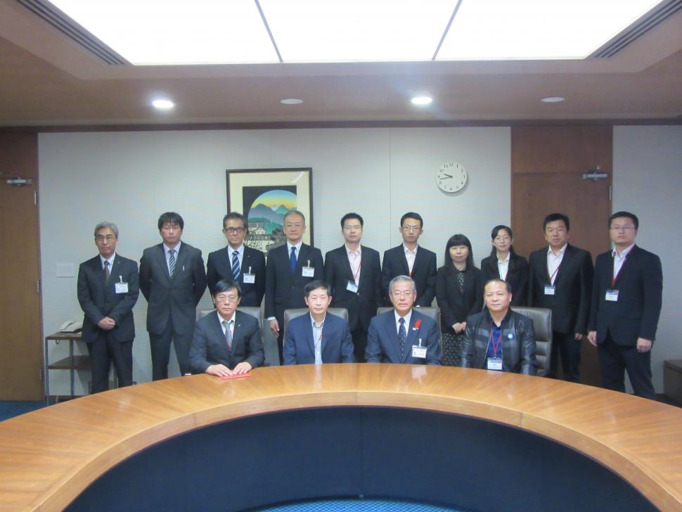 武漢市大気環境対策研修団表敬訪問の画像