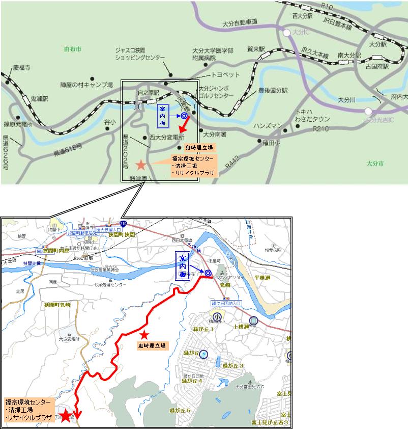 福宗環境センター位置図