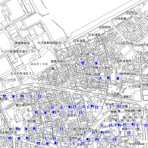 浜町・芦崎・新川地区デザインマップの画像