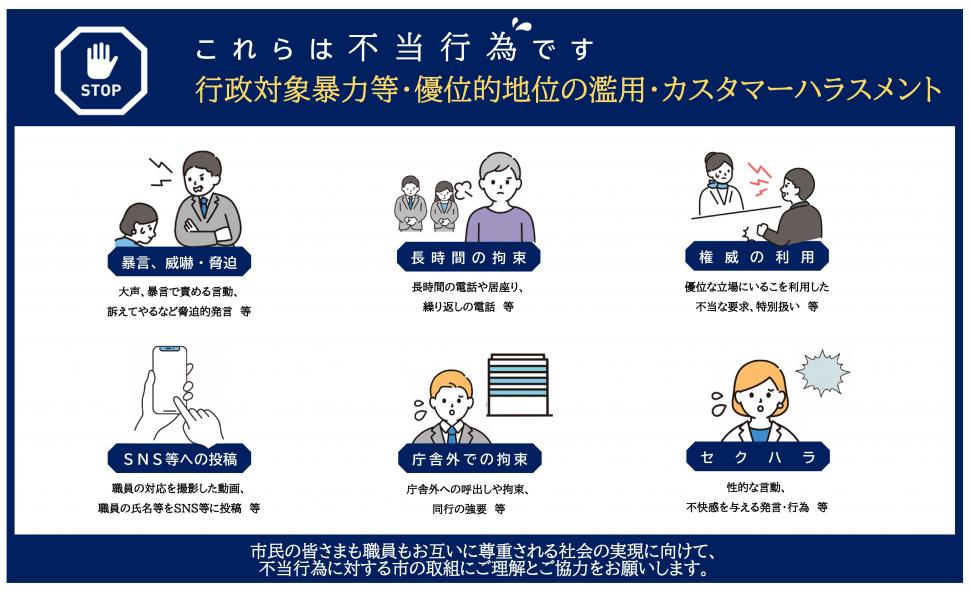 不当行為の一覧