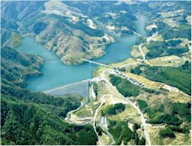 大分川ダム完成イメージ図