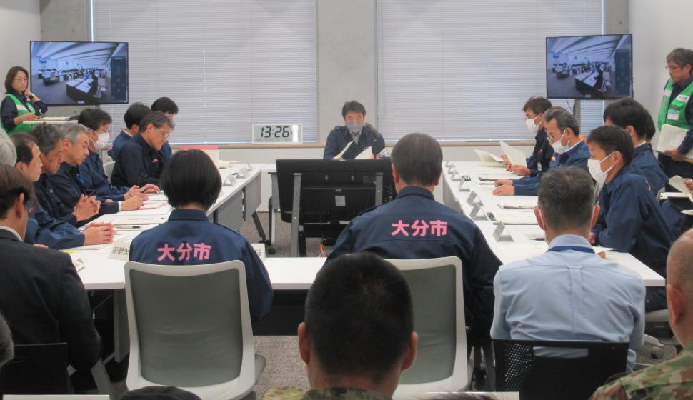 令和7年度大分市災害対策本部運用訓練の様子
