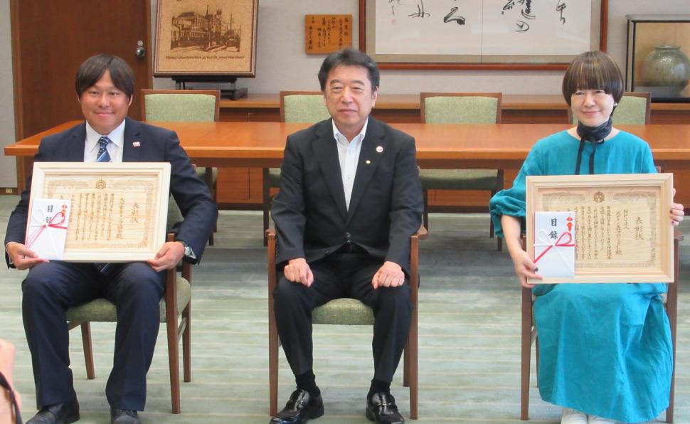 大分市環境保全活動功労団体表彰式の様子