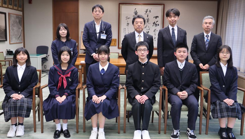 令和7年度大分市中学生オースティン市派遣事業出発式の様子