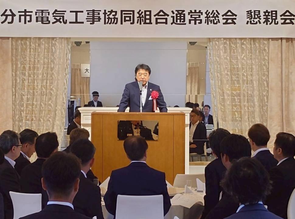 令和8年 大分市電気工事協同組合通常総会 懇親会の様子