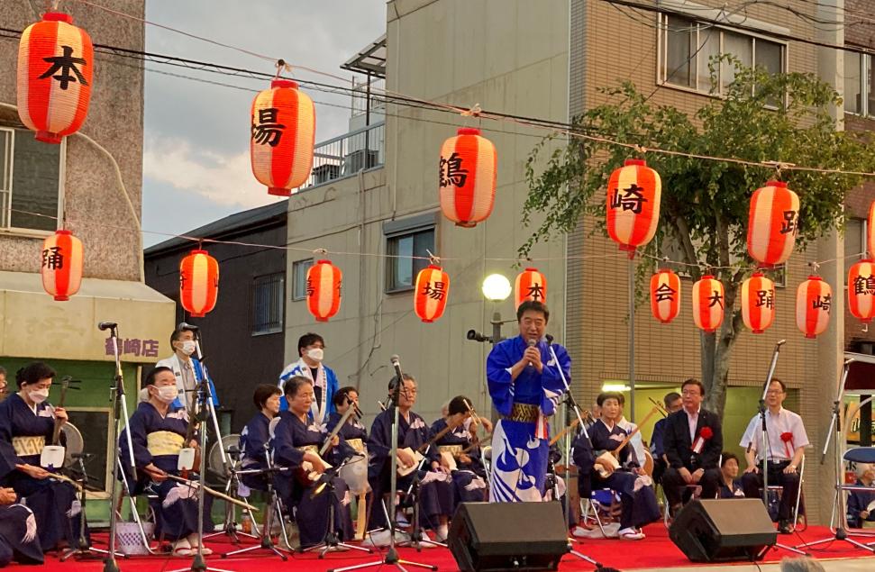 本場鶴崎踊大会の様子