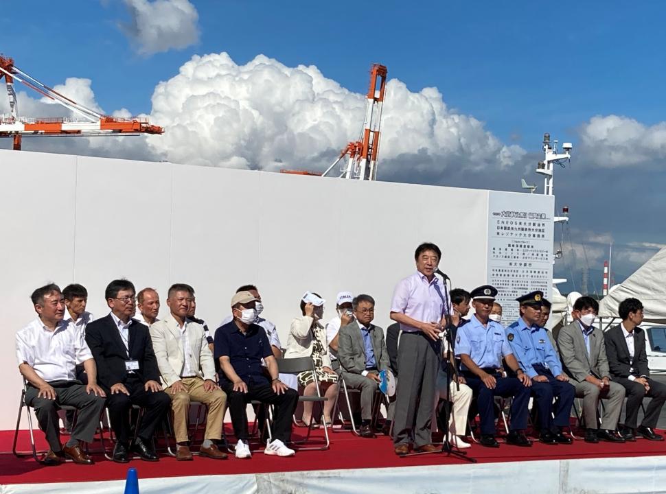 令和5年大分みなと祭りの様子(あいさつ)