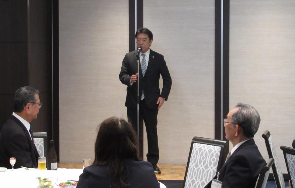 大分市自治委員連絡協議会 地区会長会 歓送迎会の様子