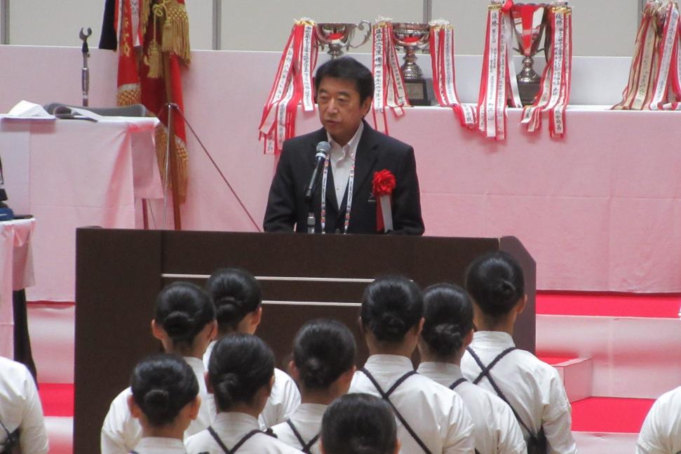 令和6年度全国高等学校総合体育大会 なぎなた競技大会 開会式の様子