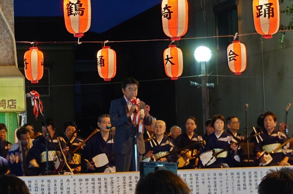 鶴崎おどり保存会創設100周年記念本場鶴崎踊大会の様子