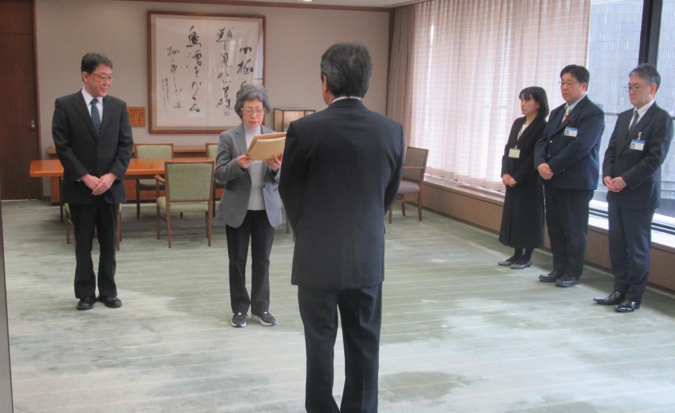 大分市子ども・子育て会議からの答申(第3期すくすく大分っ子プラン(案)について)の様子