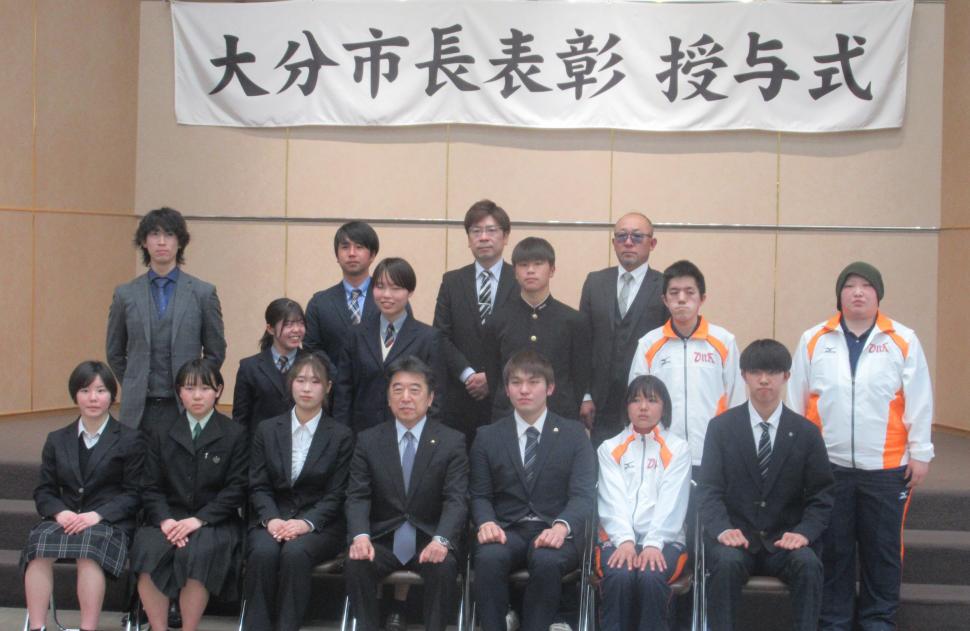 市長表彰授与式(スポーツ)の様子