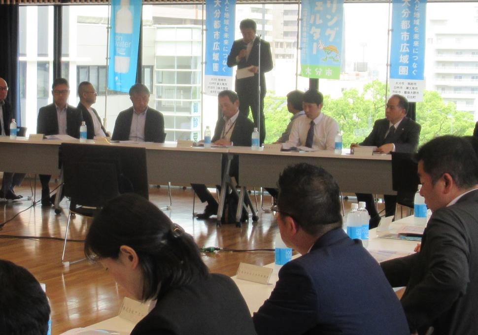 大分都市広域圏熱中症対策健康会議の様子