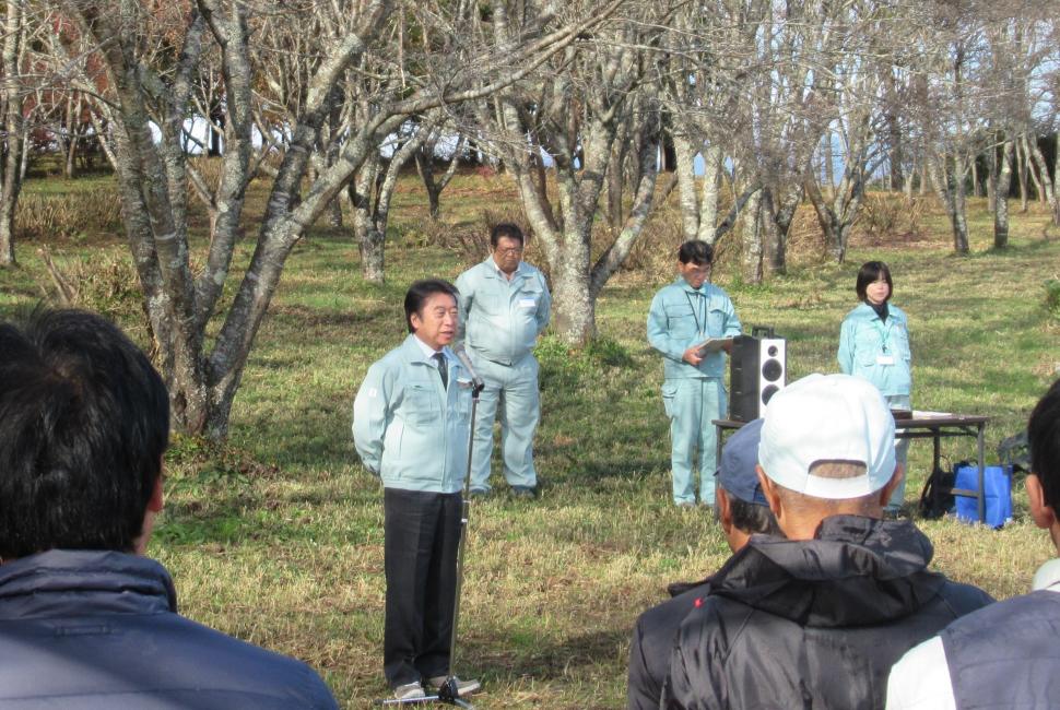 合併記念の森 育樹祭の様子