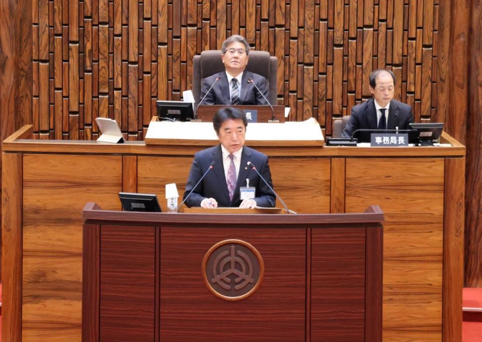 令和7年第4回大分市議会定例会 開会の様子