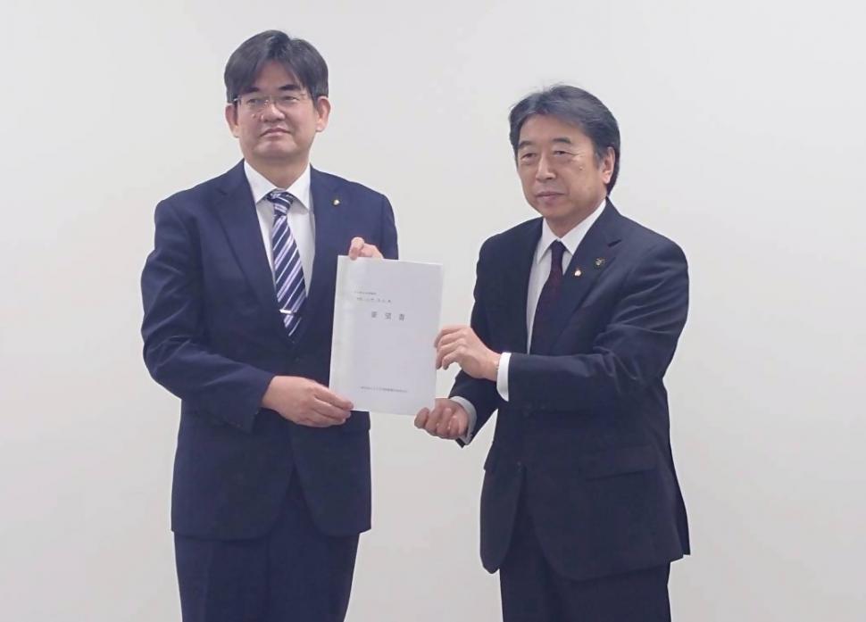 令和7年度 一般国道442号道路整備促進期成会 要望の様子