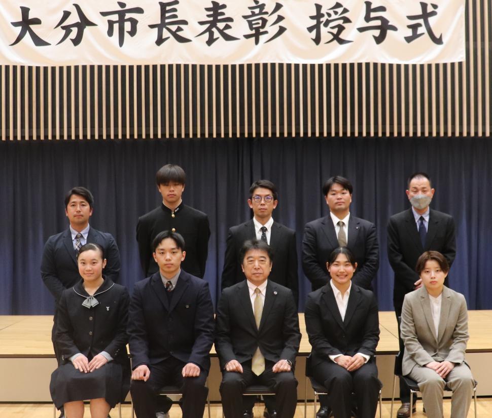 令和7年度大分市スポーツ市長表彰授与式の様子