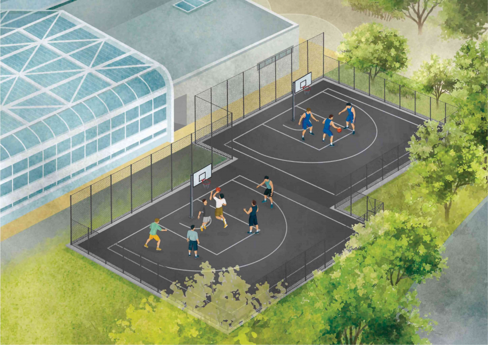 南大分スポーツパーク3x3バスケットボール