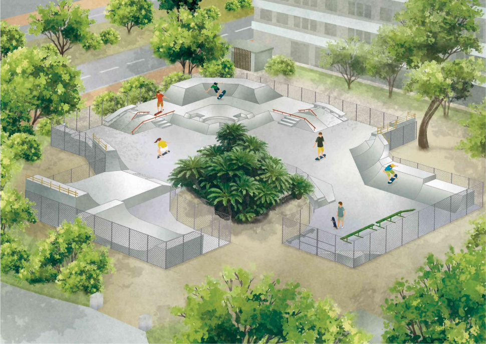 大手公園スケートボードパーク