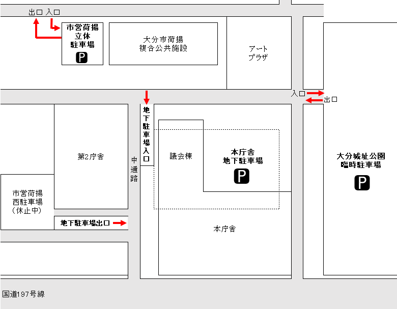 令和6年市役所駐車場