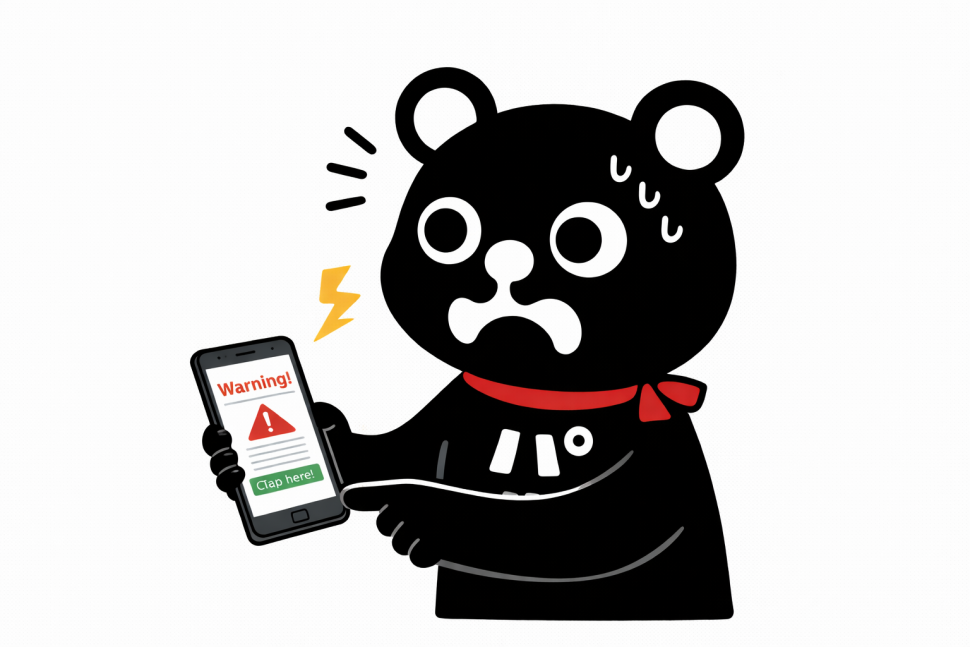 悪質サイトに驚くパルくん