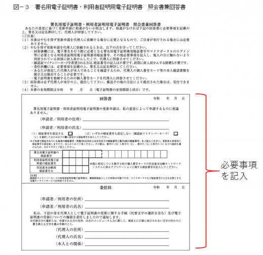 照会書兼回答書