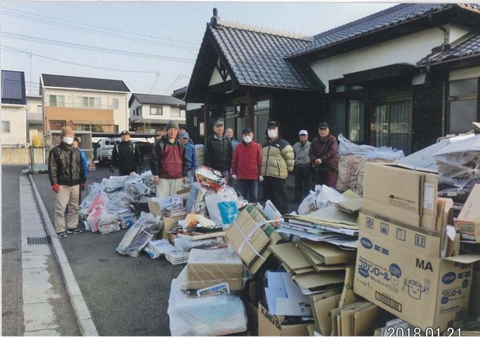 有価物集団回収活動写真