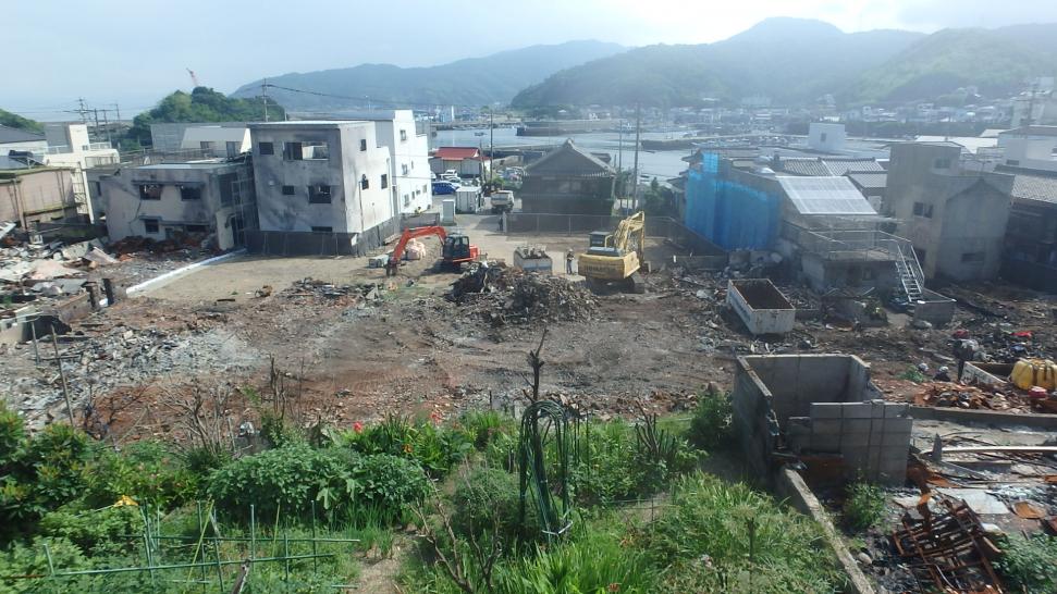 写真2工区着工中