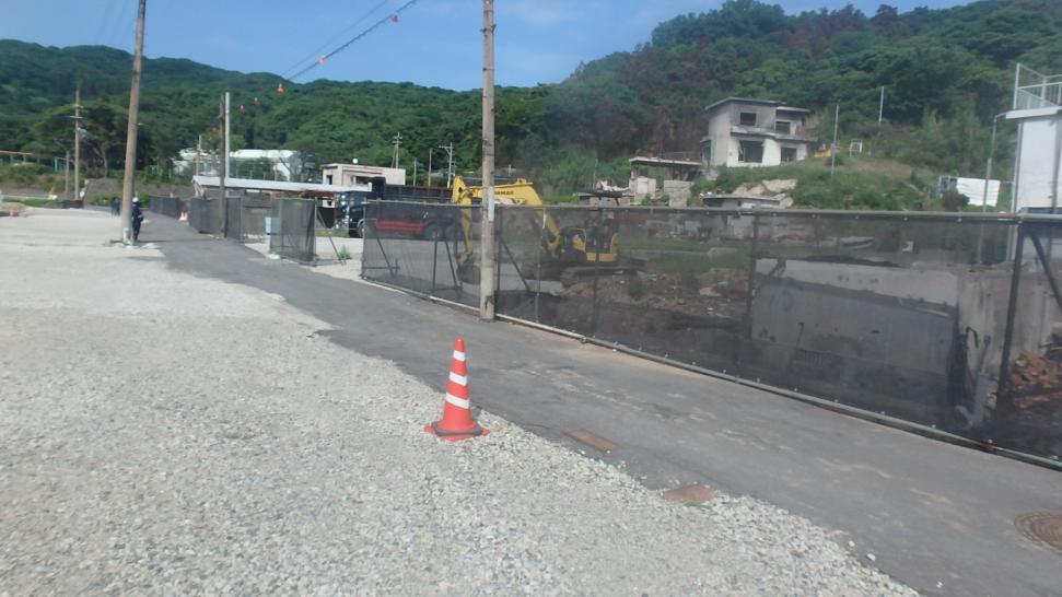 写真4工区仮囲い