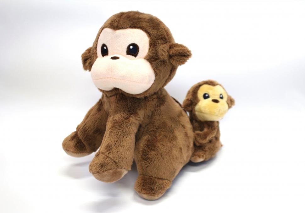 ヤケイ親子のぬいぐるみ