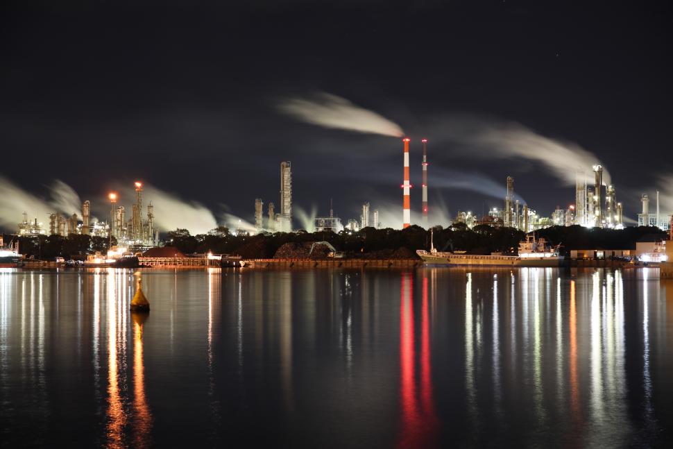 工場夜景写真1