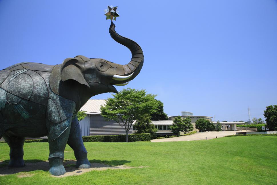 上野の森セラピーロード象の広場写真