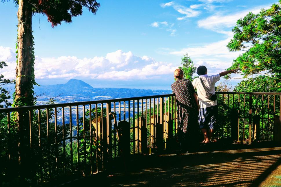 宇曽山山頂からの眺め写真