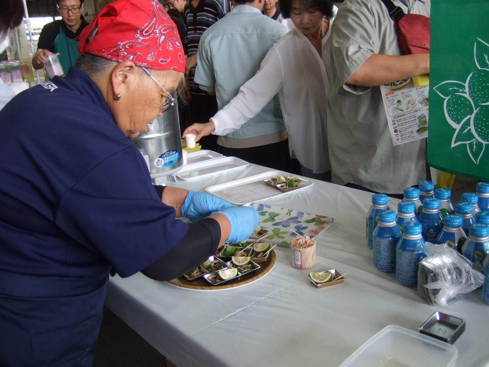 カボスの試食宣伝