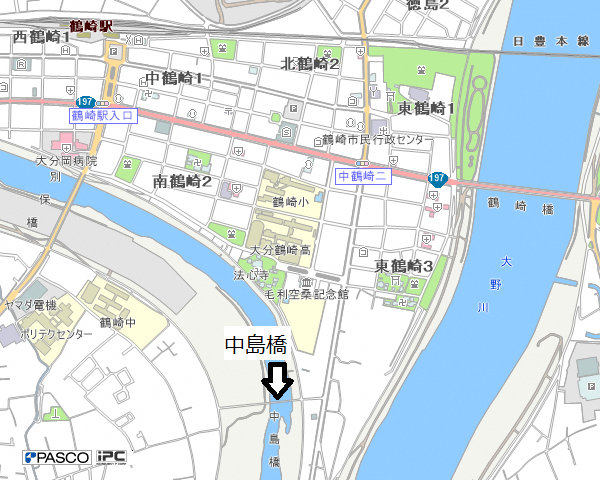 中島橋周辺案内図