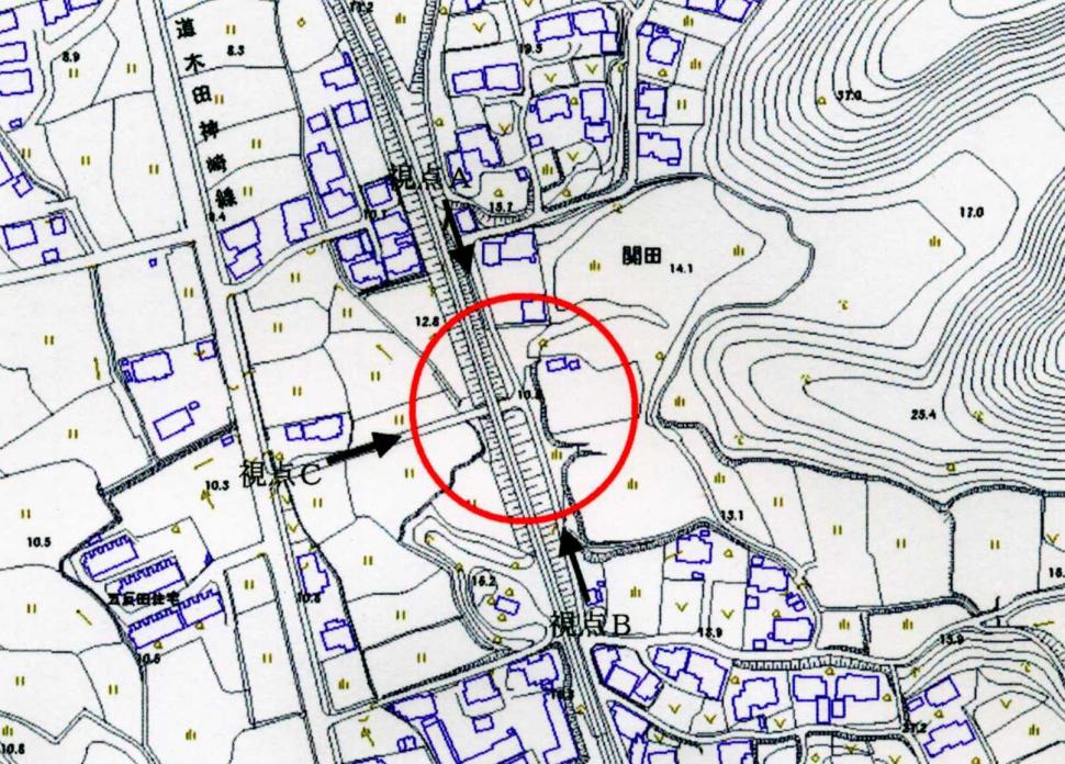 大分市　大字　木佐上場所の画像