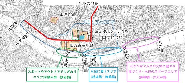 実施範囲と主な整備エリア