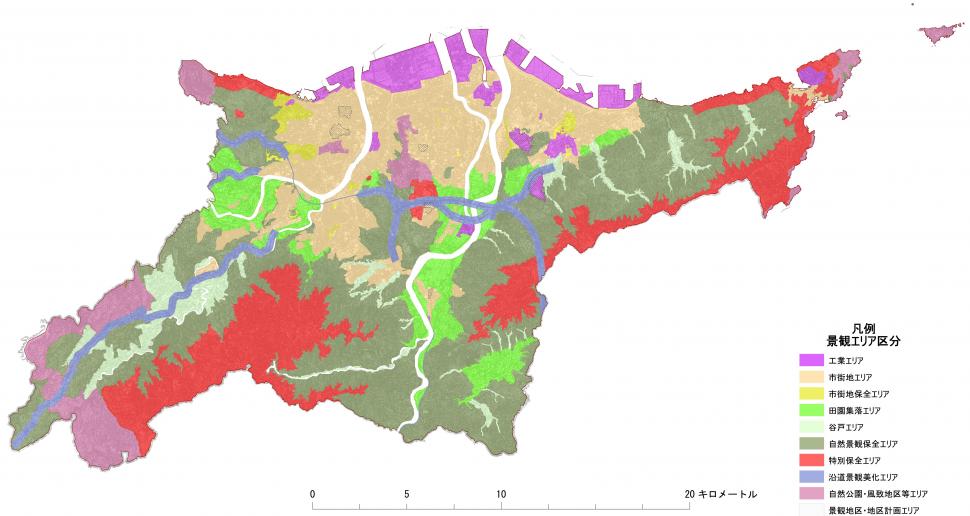 景観エリア区分図