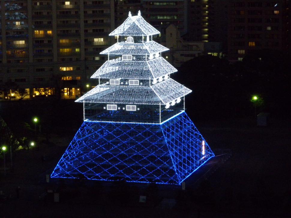 城址公園イルミ1.9夜