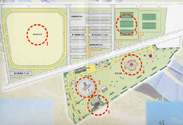 鶴崎スポーツパーク園内図