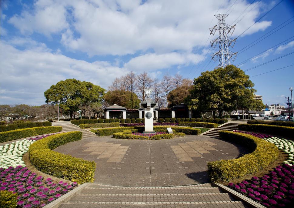 平和市民公園時計台写真