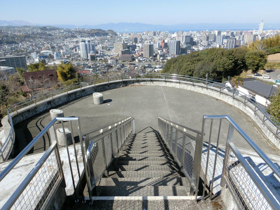 上野丘子どものもり公園展望台からの景色