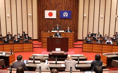 議場の写真