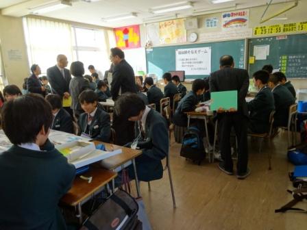 仙台市立高砂中学校視察の画像2