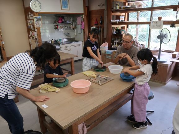夏の親子体験の全体の様子
