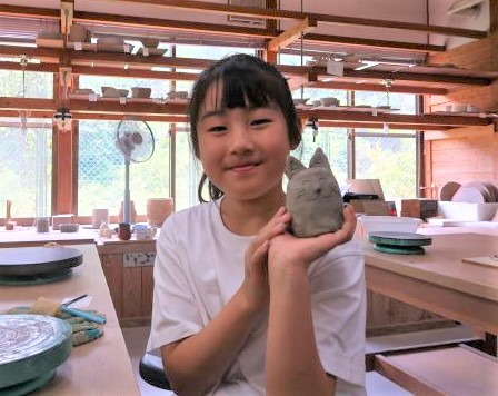 夏の親子体験の様子