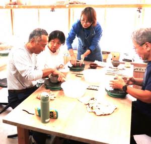 作陶の様子