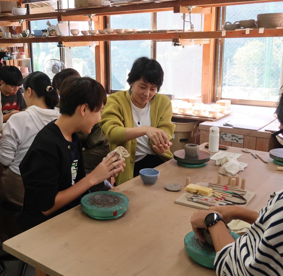 作陶の様子2