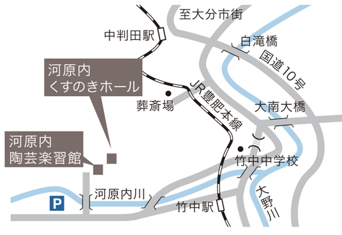 陶芸楽習館の地図の画像