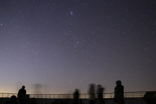 星空観察の様子